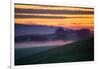 Colorful Sunrise and Clouds in the Petaluma Hills-null-Framed Photographic Print