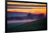 Colorful Sunrise and Clouds in the Petaluma Hills-null-Framed Photographic Print