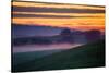 Colorful Sunrise and Clouds in the Petaluma Hills-null-Stretched Canvas