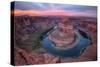 Colorful Sunset at Horseshoe Bend - Page, Arizona-Vincent James-Stretched Canvas