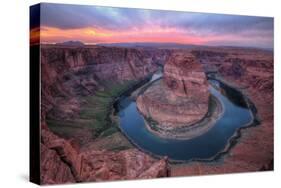 Colorful Sunset at Horseshoe Bend - Page, Arizona-Vincent James-Stretched Canvas
