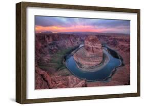 Colorful Sunset at Horseshoe Bend - Page, Arizona-Vincent James-Framed Photographic Print