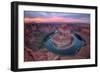 Colorful Sunset at Horseshoe Bend - Page, Arizona-Vincent James-Framed Photographic Print