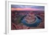 Colorful Sunset at Horseshoe Bend - Page, Arizona-Vincent James-Framed Photographic Print