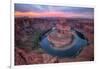 Colorful Sunset at Horseshoe Bend - Page, Arizona-Vincent James-Framed Photographic Print