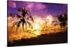 Colorful Sunset II - In the Style of Oil Painting-Philippe Hugonnard-Stretched Canvas