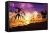 Colorful Sunset II - In the Style of Oil Painting-Philippe Hugonnard-Framed Stretched Canvas