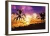 Colorful Sunset II - In the Style of Oil Painting-Philippe Hugonnard-Framed Giclee Print