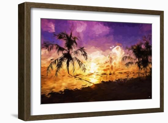 Colorful Sunset II - In the Style of Oil Painting-Philippe Hugonnard-Framed Giclee Print