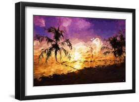 Colorful Sunset II - In the Style of Oil Painting-Philippe Hugonnard-Framed Giclee Print