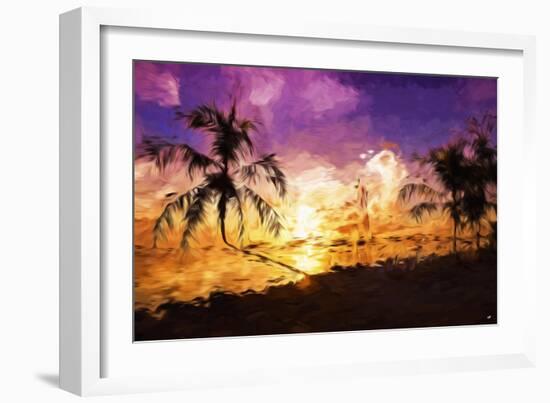 Colorful Sunset II - In the Style of Oil Painting-Philippe Hugonnard-Framed Giclee Print