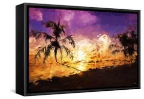 Colorful Sunset II - In the Style of Oil Painting-Philippe Hugonnard-Framed Stretched Canvas