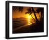 Colorful Sunset in a Tropical Paradise, Maui Hawaii, USA-Jerry Ginsberg-Framed Photographic Print