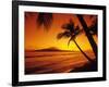 Colorful Sunset in a Tropical Paradise, Maui Hawaii, USA-Jerry Ginsberg-Framed Photographic Print