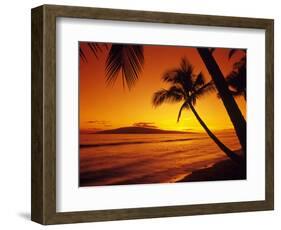 Colorful Sunset in a Tropical Paradise, Maui Hawaii, USA-Jerry Ginsberg-Framed Photographic Print