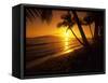 Colorful Sunset in a Tropical Paradise, Maui Hawaii, USA-Jerry Ginsberg-Framed Stretched Canvas