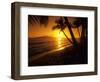 Colorful Sunset in a Tropical Paradise, Maui Hawaii, USA-Jerry Ginsberg-Framed Photographic Print