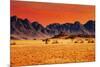 Colorful Sunset in Namib Desert, Namibia-DmitryP-Mounted Photographic Print