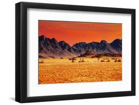 Colorful Sunset in Namib Desert, Namibia-DmitryP-Framed Photographic Print