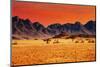 Colorful Sunset in Namib Desert, Namibia-DmitryP-Mounted Photographic Print