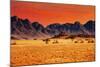 Colorful Sunset in Namib Desert, Namibia-DmitryP-Mounted Photographic Print