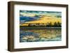 Colorful Sunset in Pantanal, Brazil-ESB Professional-Framed Photographic Print