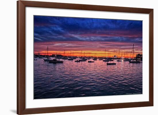 Colorful Sunset Newport Rhode Island Photo Poster-null-Framed Photo