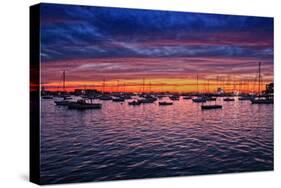 Colorful Sunset Newport Rhode Island-null-Stretched Canvas