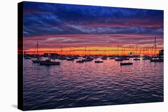 Colorful Sunset Newport Rhode Island-null-Stretched Canvas