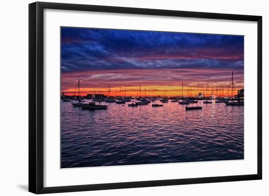 Colorful Sunset Newport Rhode Island-null-Framed Photo