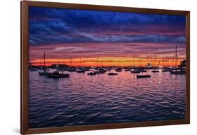 Colorful Sunset Newport Rhode Island-null-Framed Photo