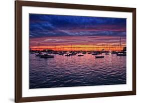 Colorful Sunset Newport Rhode Island-null-Framed Photo