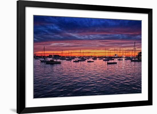 Colorful Sunset Newport Rhode Island-null-Framed Photo