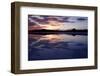 Colorful Sunset on Bonneville Salt Flats, Utah-Adam Barker-Framed Photographic Print