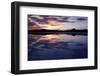 Colorful Sunset on Bonneville Salt Flats, Utah-Adam Barker-Framed Photographic Print