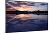 Colorful Sunset on Bonneville Salt Flats, Utah-Adam Barker-Mounted Photographic Print