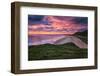 Colorful Sunset over the Beach in Rhossili on the Gower Peninsula, Wales, United Kingdom-Frances Gallogly-Framed Photographic Print