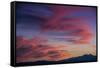 Colorful Sunset Scenic over the Oquirrh Mountains in Utah-Howie Garber-Framed Stretched Canvas