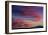 Colorful Sunset Scenic over the Oquirrh Mountains in Utah-Howie Garber-Framed Photographic Print