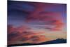 Colorful Sunset Scenic over the Oquirrh Mountains in Utah-Howie Garber-Mounted Photographic Print