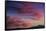 Colorful Sunset Scenic over the Oquirrh Mountains in Utah-Howie Garber-Framed Stretched Canvas