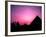 Colorful Sunset Silhouetting Men and Camels at the Great Pyramids of Giza, Egypt-Bill Bachmann-Framed Photographic Print