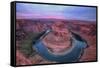 Colorful Sunset Sky at Horseshoe Bend, Page, Arizona-Vincent James-Framed Stretched Canvas