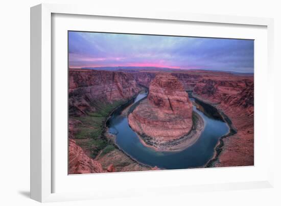 Colorful Sunset Sky at Horseshoe Bend, Page, Arizona-Vincent James-Framed Photographic Print