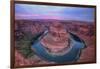 Colorful Sunset Sky at Horseshoe Bend, Page, Arizona-Vincent James-Framed Photographic Print