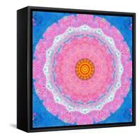 Colorful Symmetric Layer Work from Flowers-Alaya Gadeh-Framed Stretched Canvas