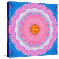 Colorful Symmetric Layer Work from Flowers-Alaya Gadeh-Stretched Canvas