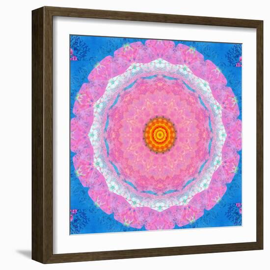 Colorful Symmetric Layer Work from Flowers-Alaya Gadeh-Framed Photographic Print