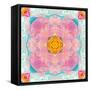 Colorful Symmetric Layer Work from Flowers-Alaya Gadeh-Framed Stretched Canvas