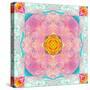 Colorful Symmetric Layer Work from Flowers-Alaya Gadeh-Stretched Canvas